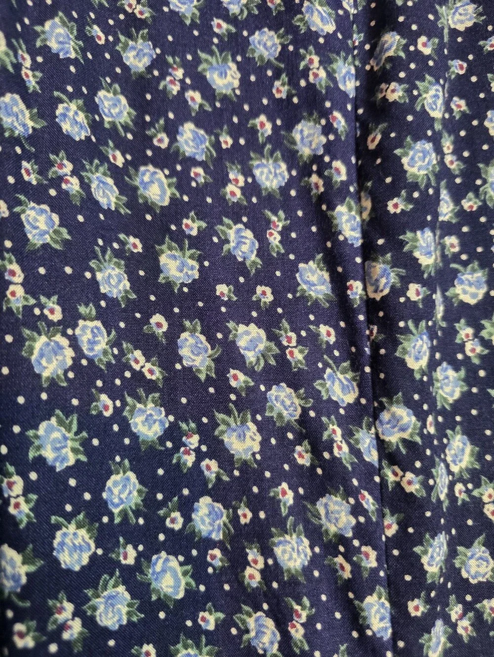 Vintage 90s Paris Blues Denim Vest Floral Maxi Dress Size 9 Cottagecore Grunge - Picture 3 of 13